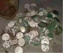 貴州楊某找到大量的銀元